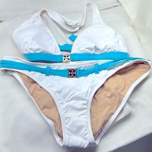 BCBG max Azria, two piece swimsuit bikini size L